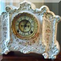 DC07. Ansonia porcelain mantle clock. 
